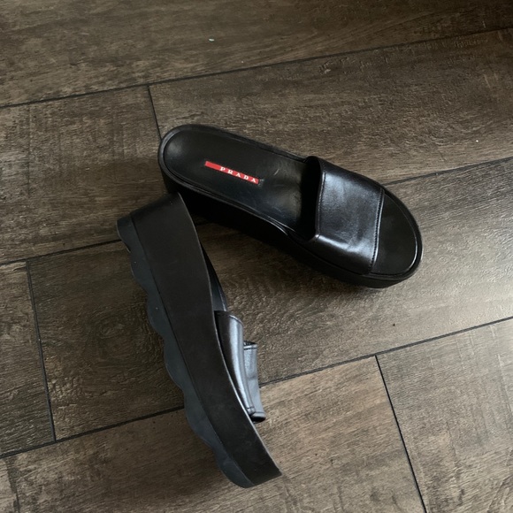 Vintage Prada Chunky Platform Sandals - Picture 4 of 4